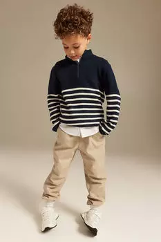 Твиловые джоггеры H&M, бежевый