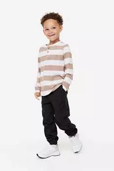 Твиловые джоггеры H&M, черный