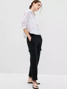 Твиловые джоггеры-карго Gap, цвет black