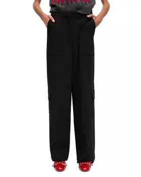 Твиловые карго-брюки GANNI, черный