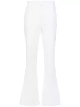 Твиловые расклешенные брюки Genny, белый