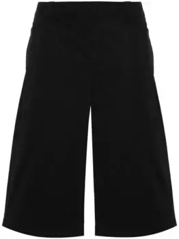 Твиловые шорты-бермуды LEMAIRE, черный