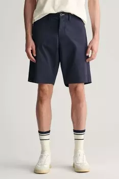 Твиловые шорты Gap из смесового органического хлопка свободного кроя Gant, синий