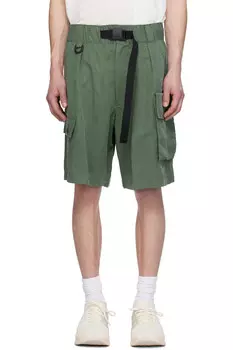 Твиловые шорты карго Y-3, зеленый