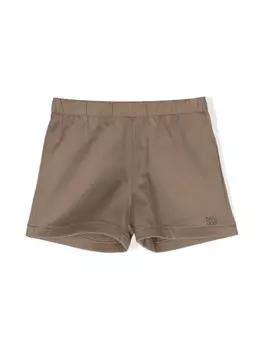 Твиловые шорты с логотипом Douuod Kids, коричневый