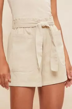 Твиловые шорты с поясом Paper Bag Friends Like These