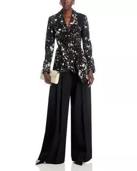 Твиловый блейзер Deconstructed Painter's Jason Wu Collection, черный