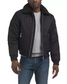 Твиловый бомбер Brian Noize, синий