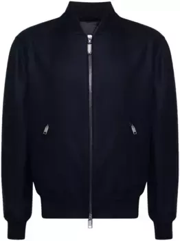 Твиловый бомбер Brioni, синий