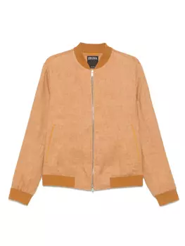 Твиловый бомбер Zegna, коричневый