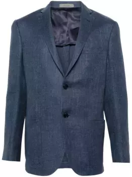 Твиловый однобортный пиджак Corneliani, синий