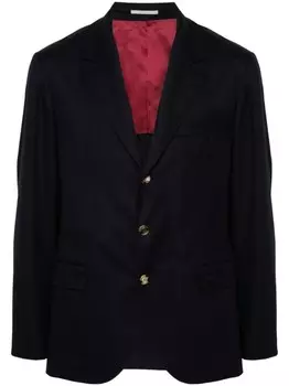 Твиловый пиджак Brunello Cucinelli, синий