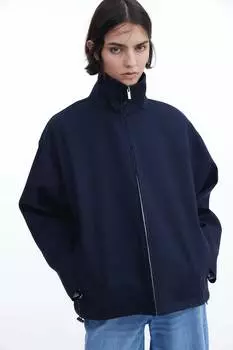 Твиловый пиджак H&M, синий