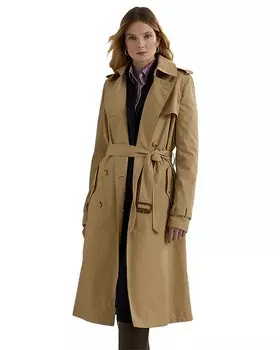 Твиловый плащ Lauren Ralph Lauren, коричневый/бежевый