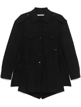Твиловый ромпер Alexander Wang, черный