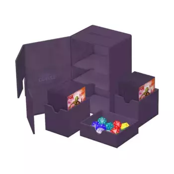 Twin Flip'n'Tray XenoSkin 160+ - Фиолетовый, Deck Box (Ultimate Guard)