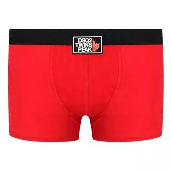Твин Пикс хе одинарные боксеры Dsquared2, красный