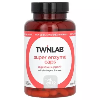 Twinlab Super Enzyme Caps, 50 капсул