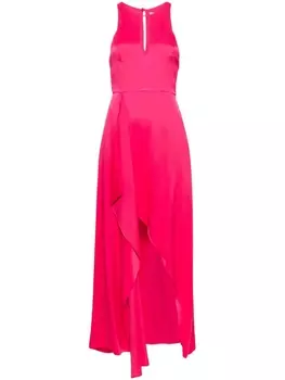 TWINSET атласное платье асимметричного кроя, розовый