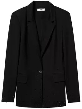 TWINSET блейзер со стразами, черный