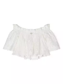 Twinset блузка из кружева Chantilly, белый