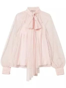 TWINSET блузка из тюля, розовый