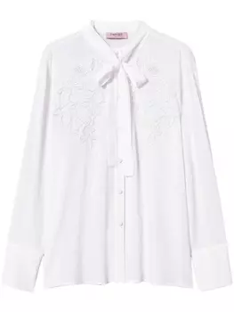 TWINSET блузка с вышивкой, белый