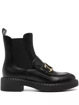 TWINSET ботильоны с логотипом 40 мм, черный