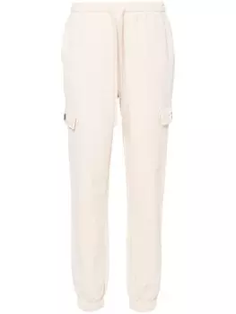 TWINSET брюки-карго с завязками, нейтральный цвет