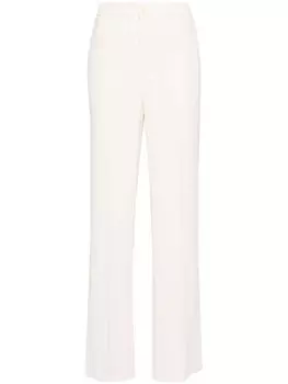 TWINSET брюки прямого кроя, нейтральный цвет