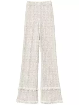 TWINSET брюки с люрексом, нейтральный цвет