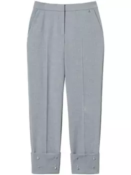 TWINSET брюки с вышивкой, серый