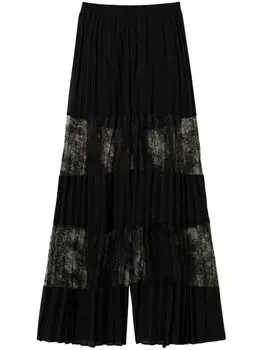 TWINSET брюки со складками, черный