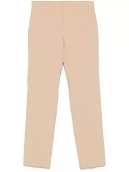 TWINSET брюки строгого кроя с логотипом, нейтральный