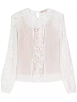 TWINSET декорированная блузка, белый