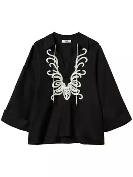 TWINSET декорированная блузка, черный