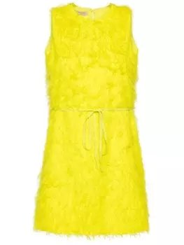 TWINSET декорированное платье, желтый