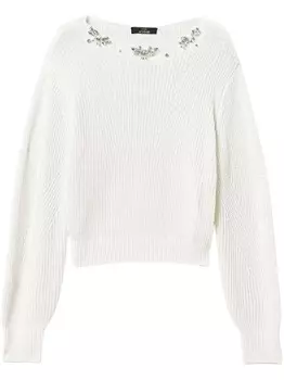 TWINSET декорированный джемпер, белый
