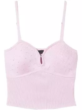 TWINSET декорированный топ, розовый