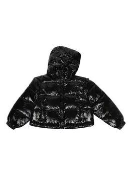 TWINSET Детская стеганая куртка с вышитым логотипом Twinset Kids, черный