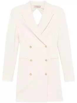 TWINSET двубортное платье мини, серый