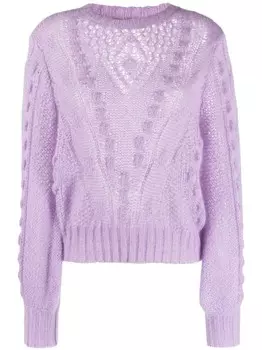 TWINSET джемпер рыхлой вязки, фиолетовый
