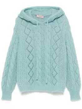 TWINSET джемпер с капюшоном, синий