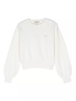 Twinset джемпер с логотипом, белый