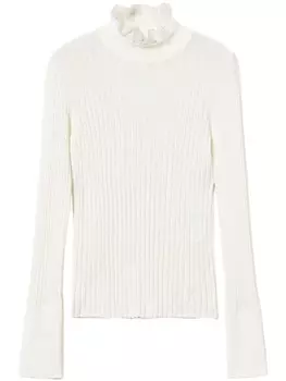 TWINSET джемпер с оборками, белый