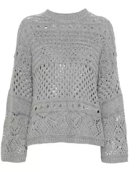 TWINSET джемпер с пайетками, серый