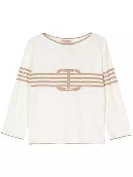 TWINSET джемпер тонкой вязки, белый