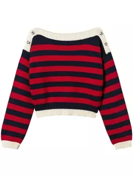 TWINSET джемпер в полоску, красный