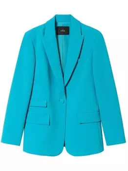 TWINSET фактурный пиджак, синий
