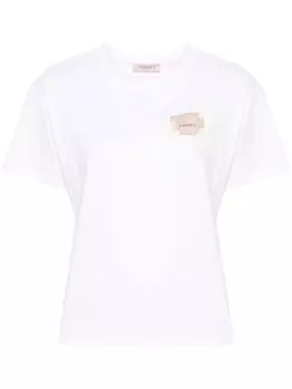 TWINSET футболка Oval T Floreal, белый